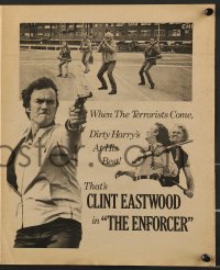 5z0536 ENFORCER herald 1976 when the terrorists come, Clint Eastwood is Dirty Harry is at his best!