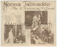 5z0538 ETERNAL FLAME herald 1922 Norma Talmadge leaves husband to fool around, Adolphe Menjou, rare!