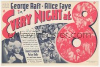 5z0539 EVERY NIGHT AT EIGHT herald 1935 George Raft, Alice Faye, first movie of the radio craze!