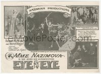 5z0540 EYE FOR EYE herald 1918 The Supreme Nazimova in the seven act super feature!
