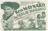 5z0548 FIDDLIN' BUCKAROO herald 1933 Ken Maynard is an undercover government agent who stops outlaws!