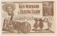 5z0549 FIGHTING LEGION herald 1930 great images of cowboy Ken Maynard & his horse Tarzan, rare!