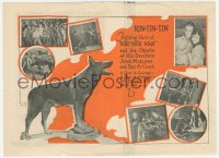 5z0550 FIND YOUR MAN herald 1924 great art of canine star Rin-Tin-Tin The Wonder Dog, very rare!