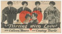 5z0557 FLIRTING WITH LOVE herald 1924 Flaming Youth girl Colleen Moore shows a trick or two!