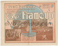 5z0564 FRAME-UP herald 1915 George Fawcett in a great modern human interest political drama, rare!