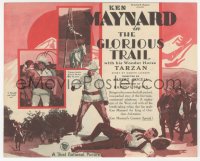 5z0574 GLORIOUS TRAIL herald 1928 Ken Maynard & Tarzan, it will live as long as history, rare!