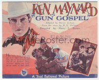 5z0590 GUN GOSPEL herald 1927 great images of cowboy Ken Maynard in action, Ken's here, rare!