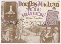 5z0609 HOLD THAT LION herald 1926 great images of Douglas MacLean hunting in Africa, ultra rare!