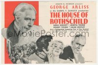 5z0613 HOUSE OF ROTHSCHILD herald 1934 George Arliss, Loretta Young, Boris Karloff pictured twice!