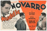 5z0615 HUDDLE herald 1932 Ramon Novarro goes to Yale to play football & love Madge Evans, rare!