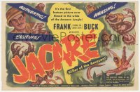 5z0626 JACARE herald 1942 Frank Buck's first feature picture ever filmed in the wild Amazon Jungle!