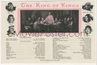 5z0637 KING OF KINGS herald 1927 Cecil B. DeMille Biblical epic, H.B. Warner as Jesus Christ!
