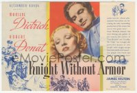 5z0640 KNIGHT WITHOUT ARMOR herald 1937 great images of Marlene Dietrich & Robert Donat, rare!