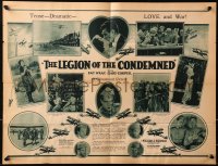 5z0651 LEGION OF THE CONDEMNED herald 1928 Gary Cooper, Fay Wray, Wellman, different images, rare!