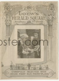 5z0659 LOEW'S HERALD SQUARE THEATRE local theater herald 1913 high grade first run photo-plays!