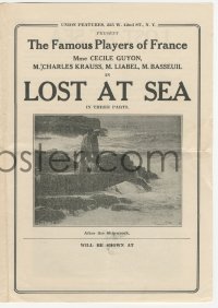 5z0665 LOST AT SEA herald 1913 a French sailor lost at sea and his sweetheart's unfailing love, rare!