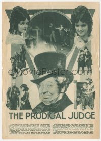 5z0720 PRODIGAL JUDGE herald 1922 Macklyn Arbuckle, Fatty's cousin, pretty young Jean Paige, rare!