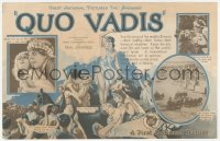 5z0725 QUO VADIS herald 1924 great art of Emil Jannings as Nero, Elena Sangro as Poppea, rare!