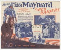 5z0734 RED RAIDERS herald 1927 great images of cowboy Ken Maynard & his horse Tarzan, rare!