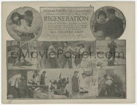 5z0738 REGENERATION 4pg herald 1923 colored beauty Stella Mayo romance at sea, all colored cast!