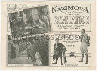 5z0743 REVELATION herald 1918 great images of The Great Nazimova, thrilling romance, rare!
