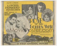 5z0751 ROSE OF THE GOLDEN WEST herald 1927 Mary Astor & Gilbert Roland stop traitorous general, rare!