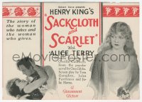 5z0755 SACKCLOTH & SCARLET herald 1925 Sebastian leaves out-of-wedlock baby with sister Alice Terry!