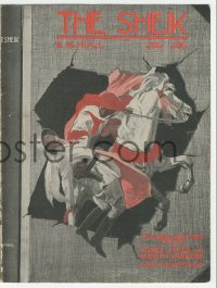 5z0771 SHEIK herald 1921 Rudolph Valentino classic, cool different cover art, ultra rare!