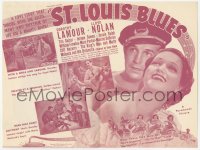 5z0793 ST. LOUIS BLUES herald 1939 great romantic images of sexy Dorothy Lamour & Lloyd Nolan!
