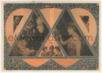 5z0835 TWIN TRIANGLE herald 1916 starring The Winsome Screen Celebrity Jackie Saunders, rare!