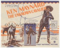 5z0839 UNKNOWN CAVALIER herald 1926 great images of cowboy Ken Maynard & his horse Tarzan, rare!