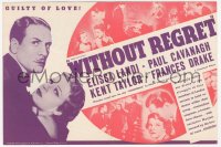 5z0856 WITHOUT REGRET herald 1935 can pretty Elissa Landi hold the love of two men in her heart!