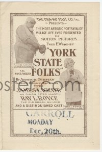 5z0866 YORK STATE FOLKS herald 1915 the most artistic portrayal of village life ever presented, rare!