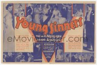 5z0867 YOUNG SINNERS herald 1931 Albright & Dorothy Jordan are young and in love, Thomas Meighan!