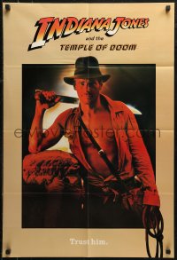 5z1368 INDIANA JONES & THE TEMPLE OF DOOM magazine 1984 unfolds to make a cool 22x32 poster!