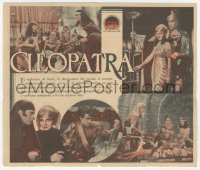 5z0938 CLEOPATRA 4pg Spanish herald 1934 Claudette Colbert, Cecil B. DeMille, different & very rare!