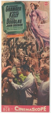 5z1007 GREEN FIRE 4pg Spanish herald 1955 different images of pretty Grace Kelly & Stewart Granger!