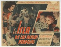 5z1039 ISLAND OF LOST SOULS Spanish herald 1933 sexy Panther Woman Kathleen Burke, different & rare!