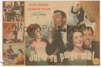 5z1046 JULIA MISBEHAVES 4pg Spanish herald 1950 Greer Garson & Walter Pidgeon, different & rare!