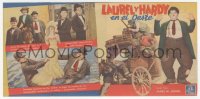 5z1217 WAY OUT WEST 4pg Spanish herald 1940 Stan Laurel & Oliver Hardy classic, different images!