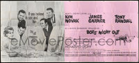 6a0046 BOYS' NIGHT OUT 24sh 1962 James Garner, Tony Randall, Kim Novak, if you believe in sex & fun!