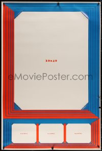 6a0311 30X40/8X10 STOCK POSTER style A 40x60 1950s cool, large blue and red frame, display in style!
