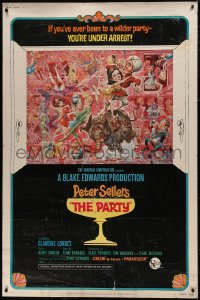 6a0328 PARTY style B 40x60 1968 Peter Sellers, Blake Edwards, great art by Jack Davis!