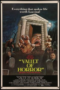 6a0337 VAULT OF HORROR 40x60 1973 Tales from the Crypt sequel, cool art of death's waiting room!