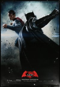 6a0357 BATMAN V SUPERMAN DS bus stop 2016 Ben Affleck and Henry Cavill in title roles fighting!