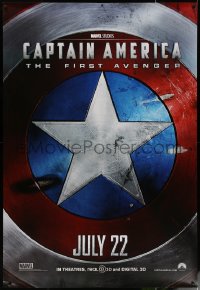 6a0361 CAPTAIN AMERICA: THE FIRST AVENGER DS bus stop 2011 Evans is the Marvel Comics hero, shield!