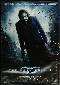 6a0362 DARK KNIGHT DS bus stop 2008 great image of Heath Ledger as the Joker, ultra rare!