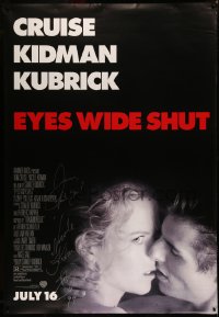 6a0252 EYES WIDE SHUT signed DS bus stop 1999 by Nicole Kidman AND Tom Cruise, close-up, Kubrick!
