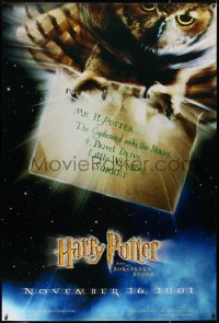 6a0259 HARRY POTTER & THE PHILOSOPHER'S STONE bus stop 2001 Hedwig the owl, Sorcerer's Stone!
