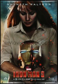 6a0371 IRON MAN 3 teaser DS bus stop 2013 cool image of Gwyneth Paltrow holding helmet!
